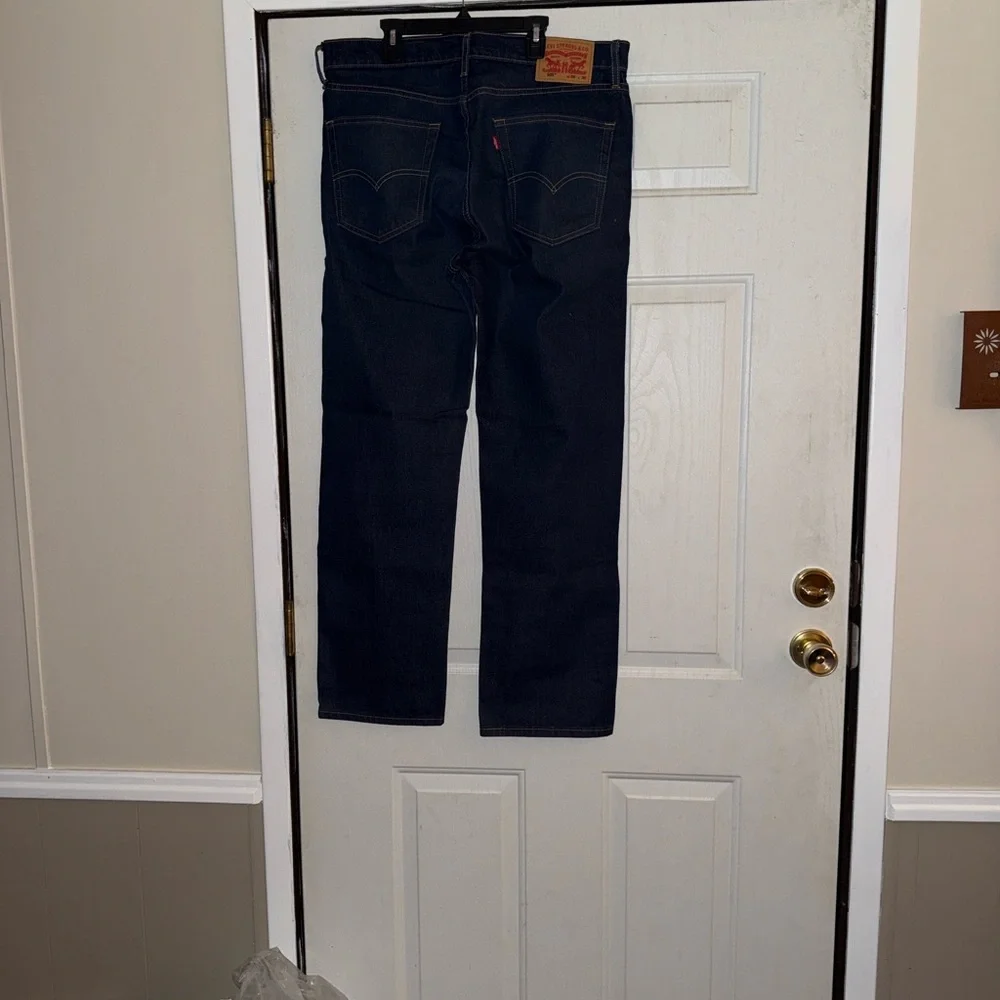 Levi's Men's Dark Wash 505 36W 30L Straight Jeans